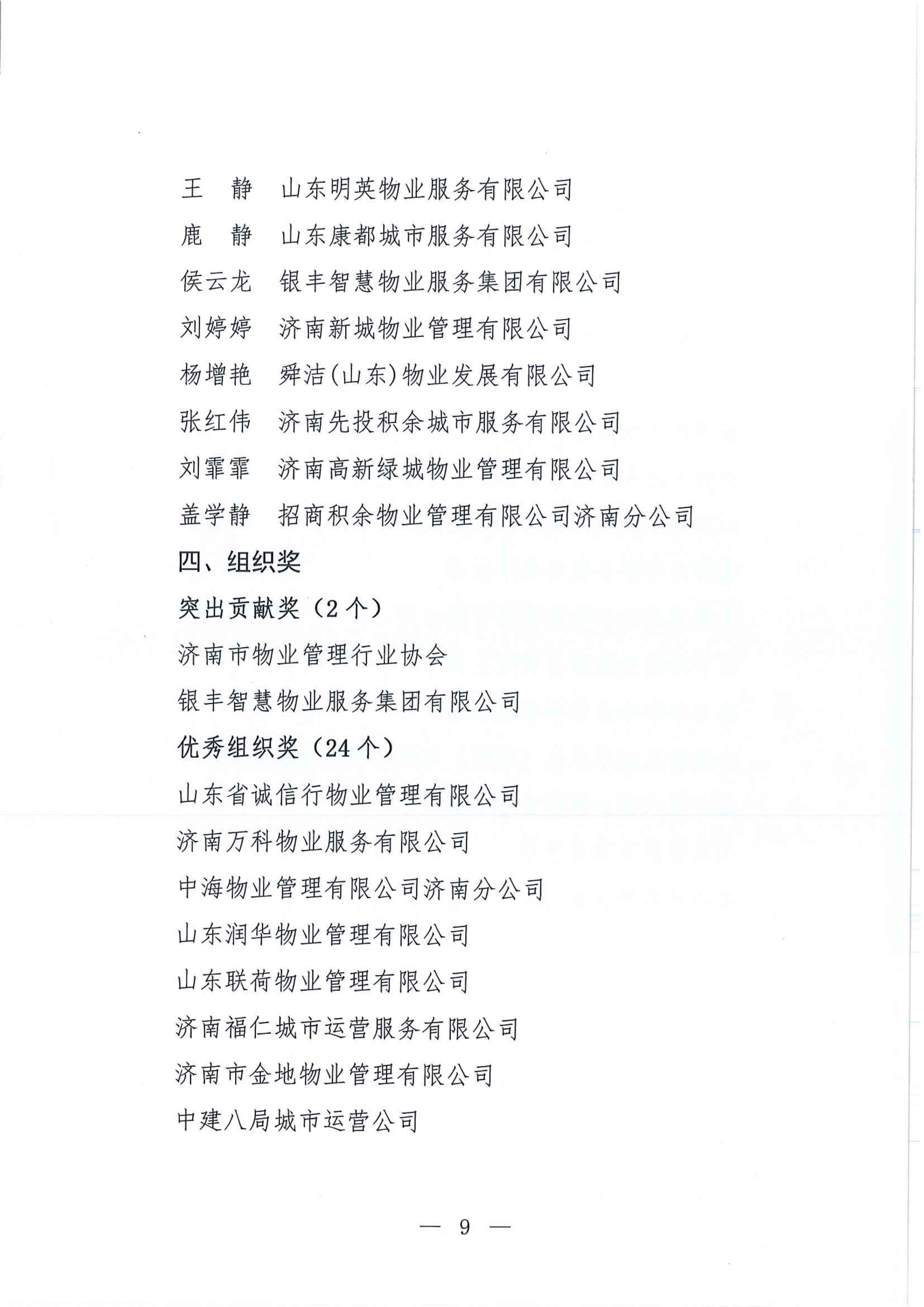 0622关于公布银丰杯第八届济南市物业服务行业职业技能竞赛成绩的通知_09